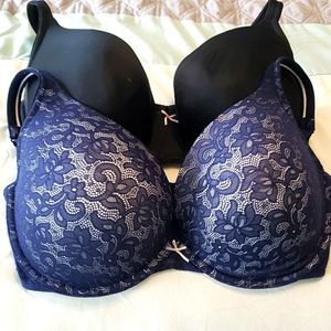 Bundle of 2 Cacique 38G boost plunge bras